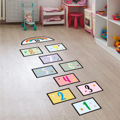 COKOYY kids room decor hopscotch ideal for bedrooms and classrooms