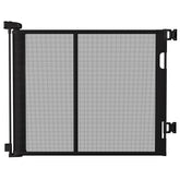 Colbabe retractable gate extended 120 inches, ideal for wide openings and open-plan rooms.