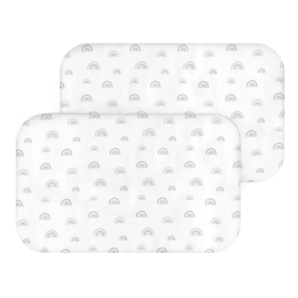 Coldwind bassinet sheet 2-pack showing a spare set for quick changes and freshness.
