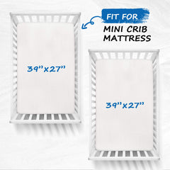 Coldwind cotton mini crib sheets close-up reveals breathable fabric