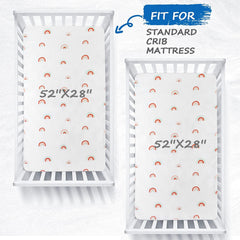 Coldwind elastic-edge 8-inch deep-pocket crib sheets fit standard cribs and toddler beds.