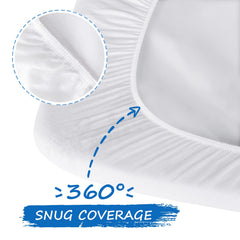 Coldwind travel crib sheets breathable cotton for comfortable travel sleep