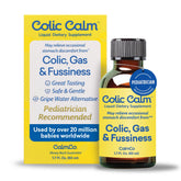 Colic Calm Gripe Water bottle with dosing dispenser for easy, gentle baby relief.