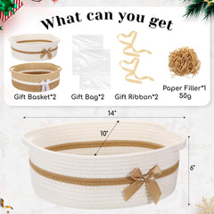 Colingmill two-pack woven baskets ready for gifting and home organization