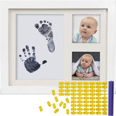 Co Little baby ink handprint frame—timeless newborn keepsake for nursery decor.