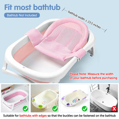 Colorlife bath seat showing five adjustable straps for a secure fit