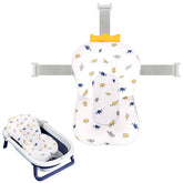 Colorlife baby bath seat crown front view showing secure fit for newborns