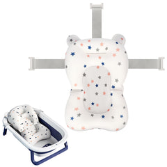 Colorlife baby bath seat net mesh provides secure support during gentle newborn baths.
