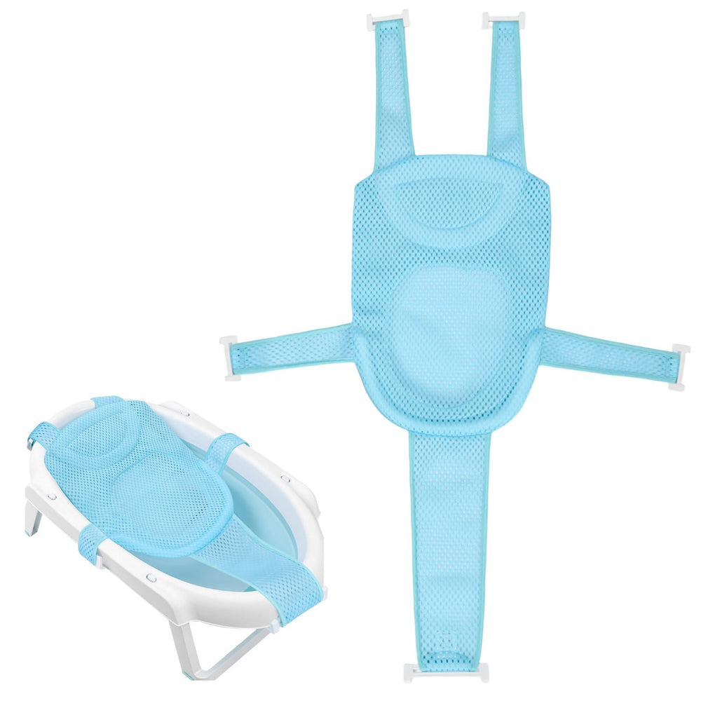 Colorlife baby bath seat net soft mesh fabric for comfortable bathing.