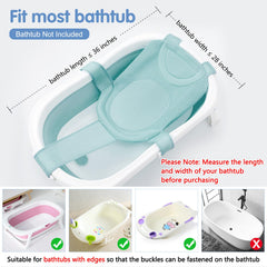 Colorlife adjustable straps ensure snug fit in most tubs