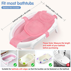 Colorlife Bath Seat Mesh five-point strap demonstrates stable positioning.