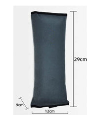 Colorsheng seatbelt pillow closeup shows micro-suede material and plush padding for kids