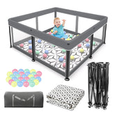 Colpart foldable playpen unfolded setup highlights quick one-minute assembly for on-the-go parents.