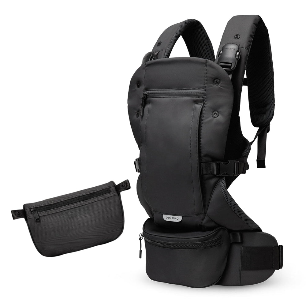 Colugo baby carrier demonstrates three-carrying positions for growing babies and flexible daily use.