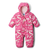 Columbia Baby Snuggly Bunny II Bunting Pink Ice Highland full-length zipper for easy dressing.