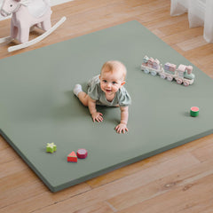 Comehealthy baby play mat 50x50 offers a safe space for infants to crawl and explore.