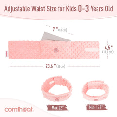 Comfheat heated tummy wrap microwaving 20 seconds.