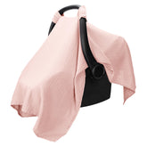 Comfy Cubs baby car seat cover in soft breathable fabric for daytime comfort.