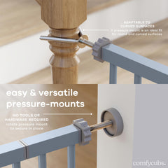 Stair installation view highlights sturdy Q195 steel construction and durability