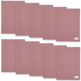 Comfy Cubs 10-pack burp cloths packaging view highlighting premium 6-layer cotton protection.