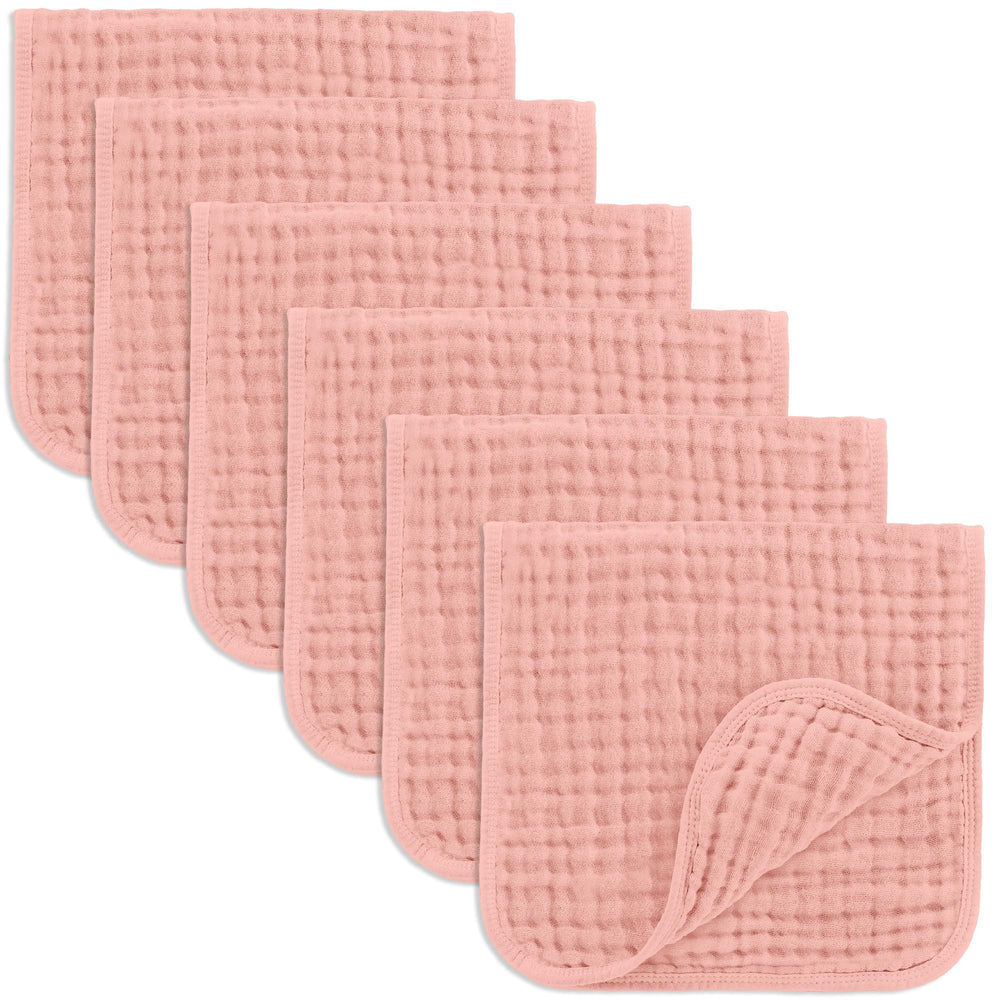 Comfy Cubs burp cloths provide shoulder coverage to catch spills.