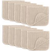 Comfy Cubs muslin burp cloth closeup for gentle skin contact and soothing burps.