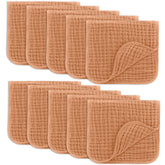 Comfy Cubs muslin burp cloths 20x10 pack-10 with soft, breathable fabric for gentle baby care