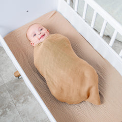 Comfy Cubs muslin swaddle blanket 47x47, large coverage for secure swaddling