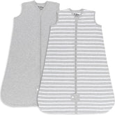Comfy Cubs sleep sack gray front view, cozy 12-18 month fit for peaceful nights.