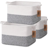 COMFY-HOMI 3-Pack rectangle front basket for organized storage