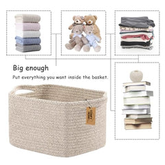 COMFY-HOMI brown storage bin adds decorative organization to room