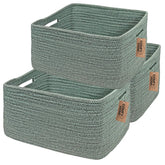 COMFY-HOMI 3pcs large storage baskets for shelves keep toys organized and accessible