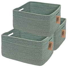 COMFY-HOMI 3pcs large storage baskets for shelves keep toys organized and accessible