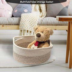 COMFY-HOMI basket bed-side organizer for easy access to daily essentials
