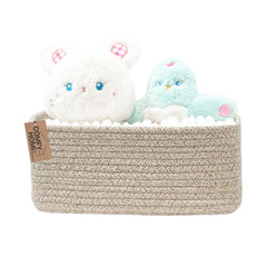 COMFY-HOMI basket weave close-up highlights durable cotton rope construction for long-lasting storage.