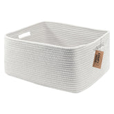 COMFY-HOMI cotton rope basket large 17x13x7.5 ideal for toy storage and totes