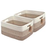 COMFY-HOMI large storage basket assembled for clutter-free shelving and quick access