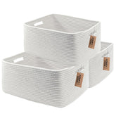 COMFY-HOMI large storage basket for shelf-organization keeps toys and cables tidy.