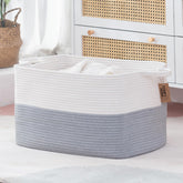COMFY-HOMI rectangle laundry basket with handles for easy transport.