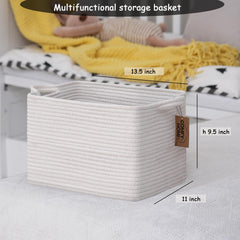 COMFY-HOMI basket closeup highlights soft texture ideal for gentle room accents.
