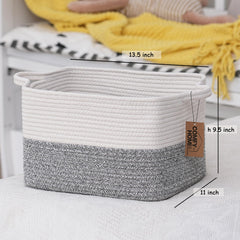 COMFY-HOMI soft basket with reinforced stitching showcases furniture-safe storage.