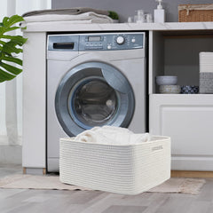 COMFY-HOMI soft weave closeup in white highlights non-toxic, child-friendly materials.