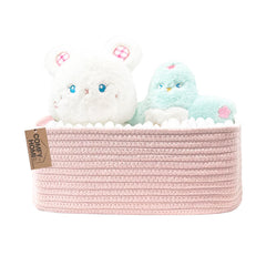 COMFY-HOMI storage basket closeup weave shows durable cotton rope for sturdy, organized spaces
