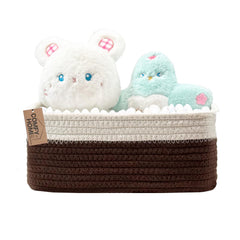 COMFY-HOMI storage basket on a shelf with rectangle design for neat organization