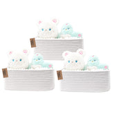 COMFY-HOMI storage baskets rectangular design ideal for neater shelves and toy organization.