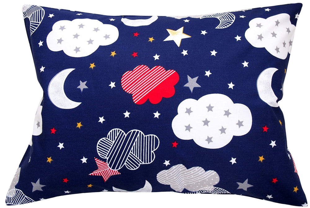 Comfy Turtles toddler pillowcase moon-star design promotes cozy sleep