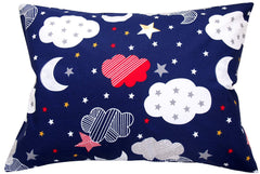 Comfy Turtles toddler pillowcase moon-star design promotes cozy sleep