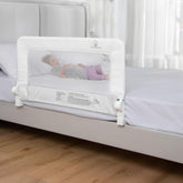 ComfyBumpy bed rail with closed mesh cover for safer sleep.