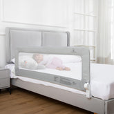 ComfyBumpy bed rail beside a toddler bed, promoting safer sleep.