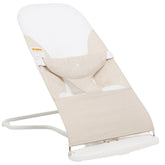 ComfyBumpy ergonomic baby bouncer seat front view with adjustable height for growing baby